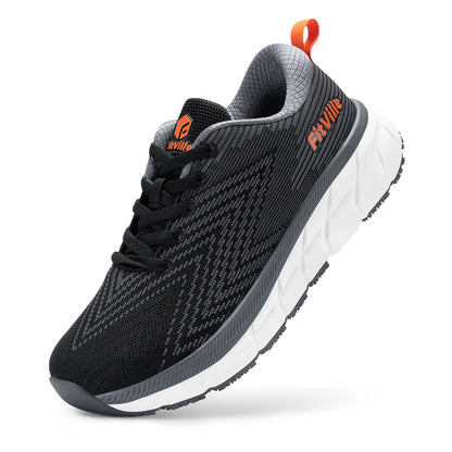 FitVille-schoenen met brede teenruimte voor heren, goed gedempte extra brede schoenen, antislip, breed, lichtgewicht en ademend, voor hardlopen