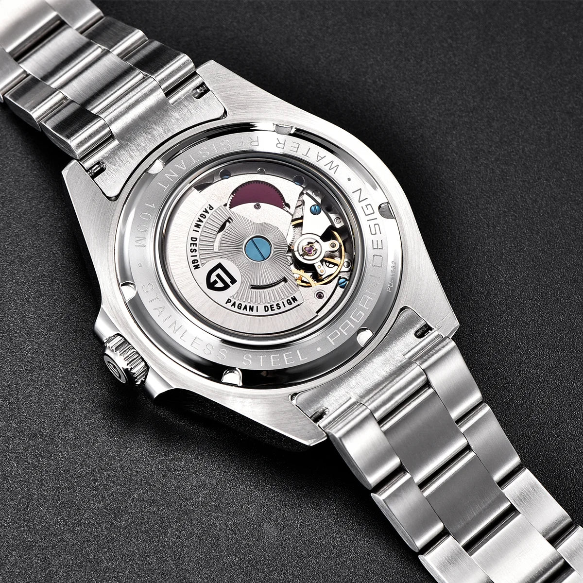Pagani Design 2026 New Men's Diver Watch 42mm Sapphire Automatic Mechanical GMT Watch 100m Waterproof PD1682