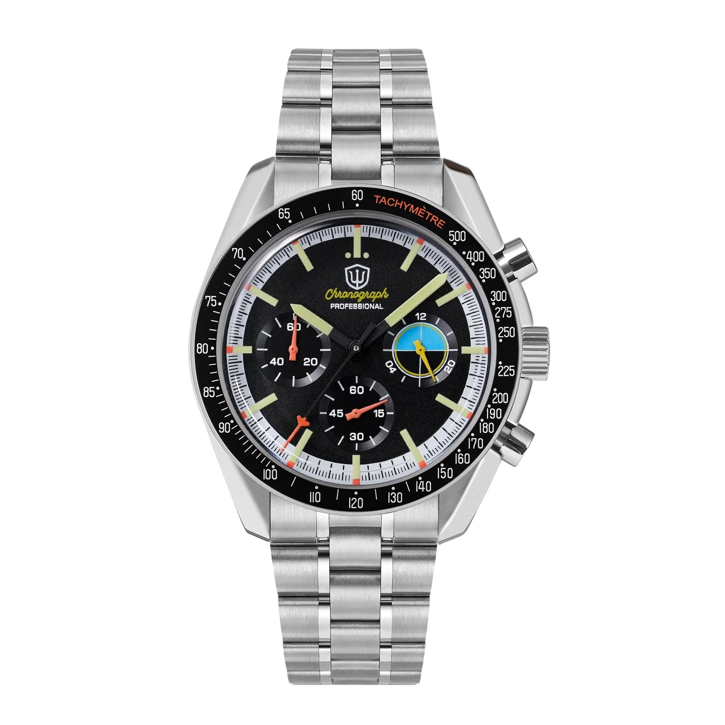 Watchdives New Wd1863 Quartz Men Watch VK63 Chronograph Bubble Sapphire Waterproof 39Mm Steel Top Brand Luxury Business Watch