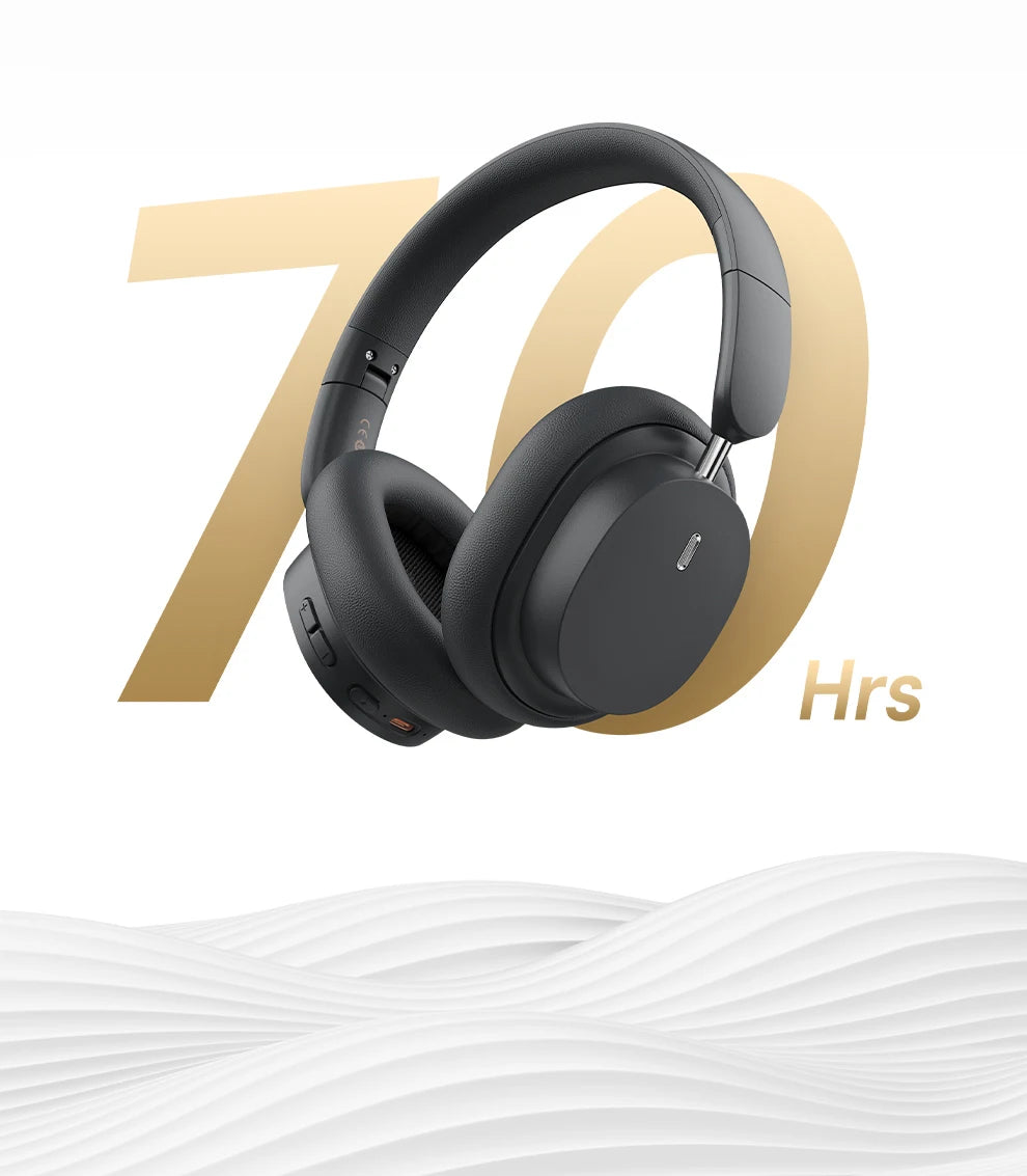 Baseus Bowie D05 Headphones Wireless Earphone Bluetooth 5.3 Headset HiFI Stereo Fones Foldable Wireless Wired Dual Use Headphone