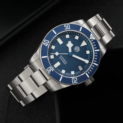  San Martin Grade5 Titanium Watch SN0121TD PT5000/ST2130 Automatic Movement Watch 300M Waterproof Adjustable Clasp Wristwatch