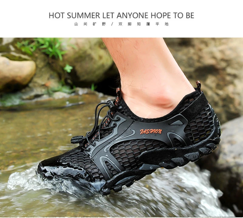 Breathable Outdoor Hiking Shoes Sports Wading Shoes Fishing Men's Shoes Summer Casual Sandals Comfortable and Breathable