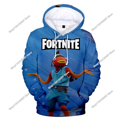 Game Fortnite Hoodies Teenager Boys Hoodie Kids Sweatshirts Cartoon Leisure Outerwear Children Cosplay Pullovers Streetwear Gift