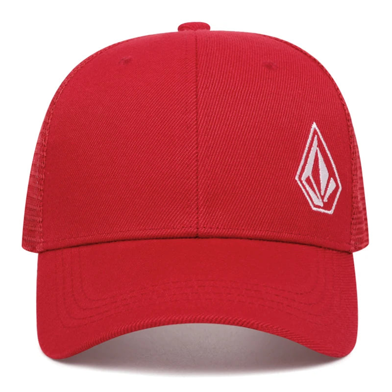 2025 New Diamond Embroidered Cotton Mesh Hat Men's Hip Hop Hat Decorative Hat Women's Outdoor Sports Sunshade Hat Baseball Hat