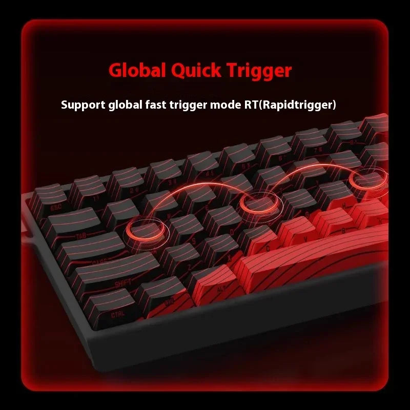 Madlions Mad 60He Magnetic Switch Mechanical Keyboard MAD68 Wired Keyboard Mad60he Custom MAD68he E-sports Gamer Keyboard Gifts