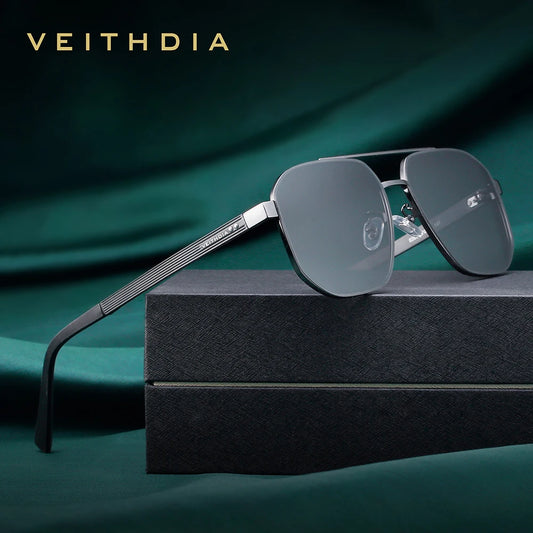 VEITHDIA Brand Vintage Sunglasses For Men Women Polarized UV400 Lens Outdoor Driving Eyeglasses For Male,Fashion Eyewear 8280