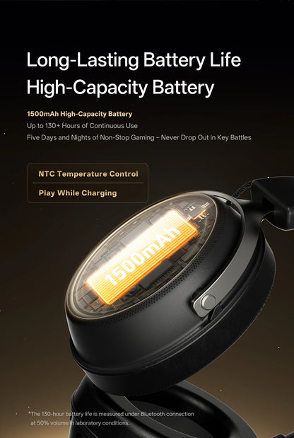 ATK N9 Pro Ultra Wireless Headset with Mic 7.1 sound Four Mode E-sports lightweight headphone Low latency noise reduction gift