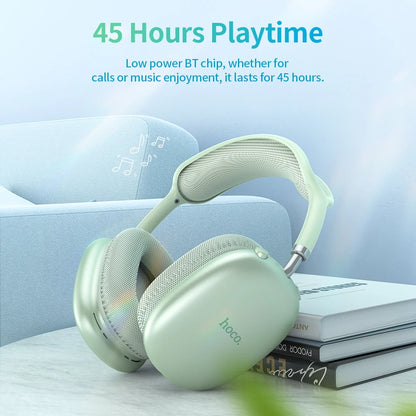 HOCO W35 Air Over-ear Bluetooth Headphones Wireless Sports headset Suport TF card AUX mode Stereo Smart Gaming Student Earphones