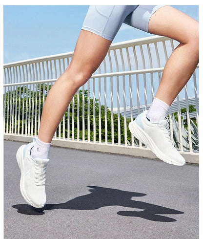 Xtep Women's Running Shoes 2025 Summer New Durability Lightweight Casual Shock-absorbing Breathable Mesh Sneakers 875418110054
