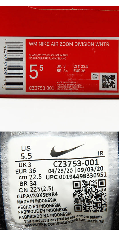 Sneakers casual da donna Nike Air Zoom WM originali CZ3753-001
