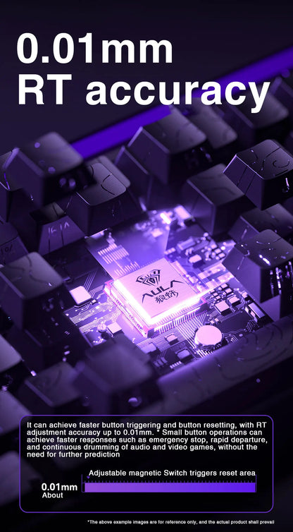 AULA HERO68 HE Magnetic Switch Keyboard Rapid Trigger 8K Polling Rate Esports Gaming Keyboard RGB Wired Mechanical Keyboard