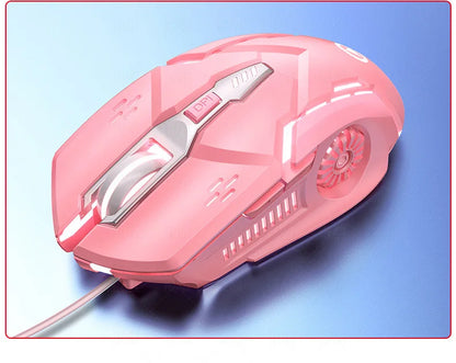 Laser Mouse for PC Gamer Gaming Mouse Ergonomic Mice with LED Backlit USB Mice for Computer Gamer Girl Mouse for Laptop