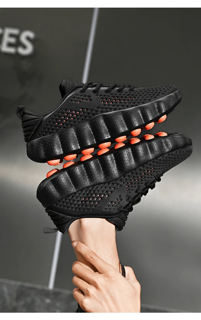 Men's Comfortable Casual Sneakers with Foot Sensing Massage Technology Women's Sports Breathable Lightweight Training Shoes