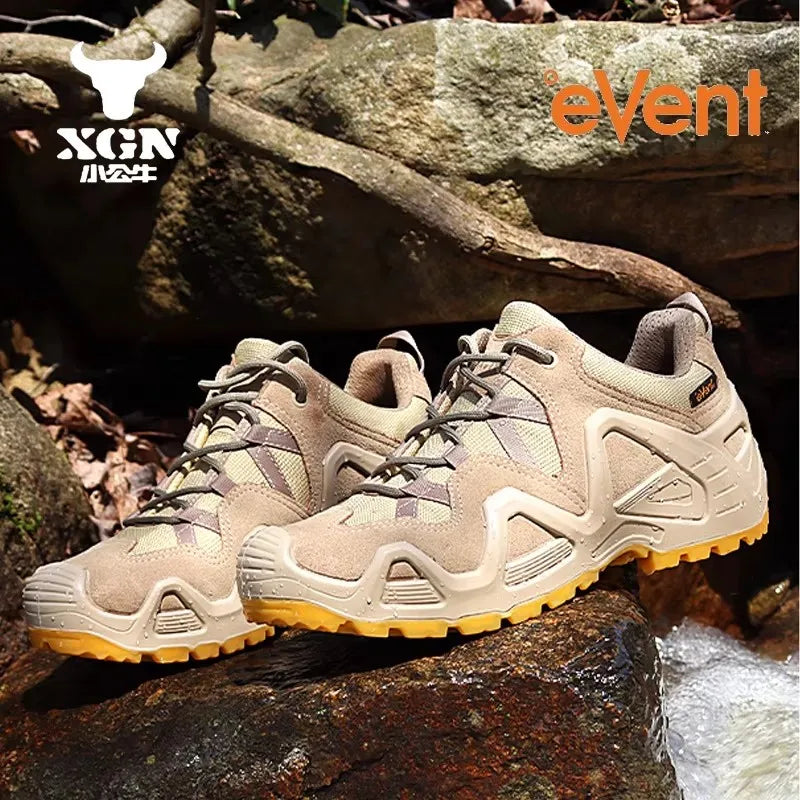 ROCKROOSTER Hiking shoes Men waterproof hunting Boots Tactical Desert Combat Boots trekking Ankle mountian cow Leather Sneakers