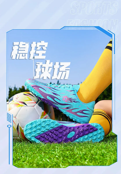 Professional Children's Football Shoes Outdoor Soccer Shoes Kids Futsal Sneakers Lightweight Non-slip Child Soccer Cleats Boys