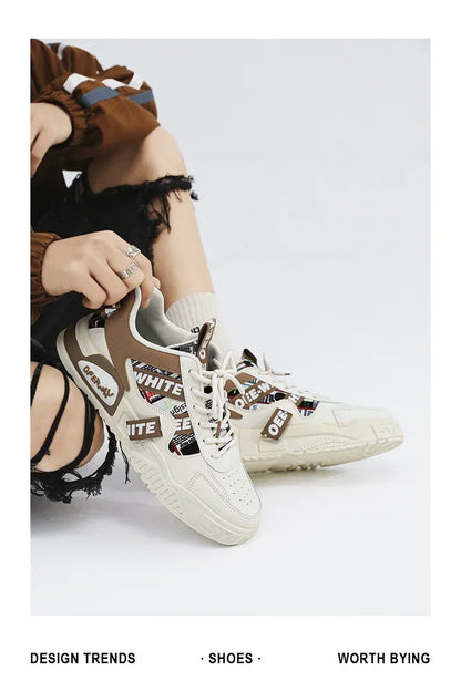 New Skateboard Men's Shoes Summer Sneakers Leather Casual Fashion Outdoor Running Sports Hiking Tennis Platform Designer Luxury