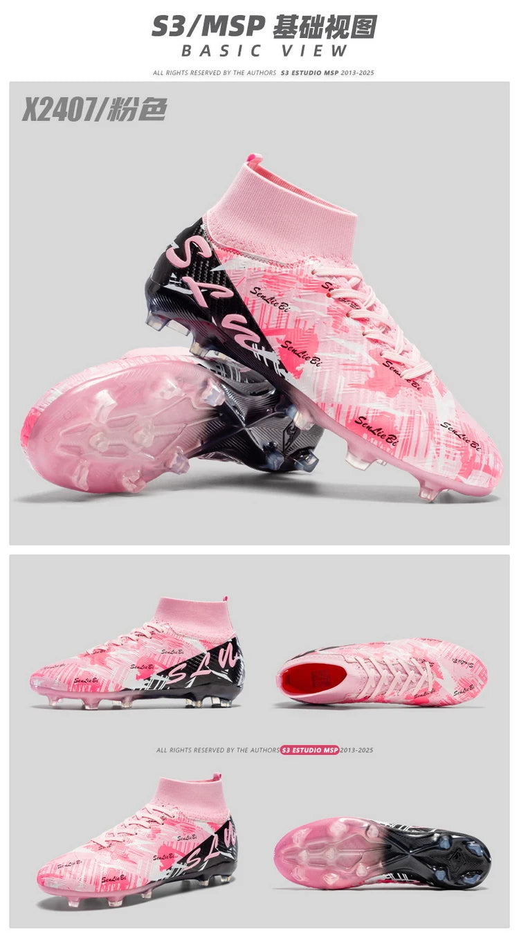 Professional Football Boots Men Soccer Shoes Society Football Cleats FG Ultralight Training Soccer Sneakers Outdoor Sports Shoes