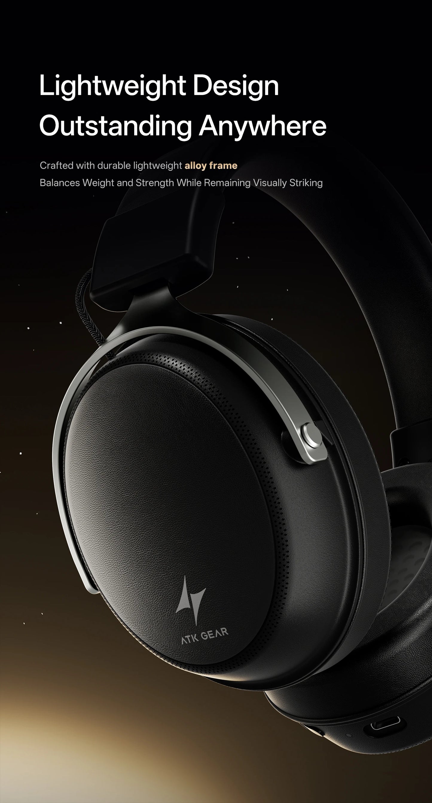 ATK Neptune N9 eSports Gaming Wireless Headset Four Modes Head Mounted Noise Cancelling Microphone Low Latency Gaming Headphones