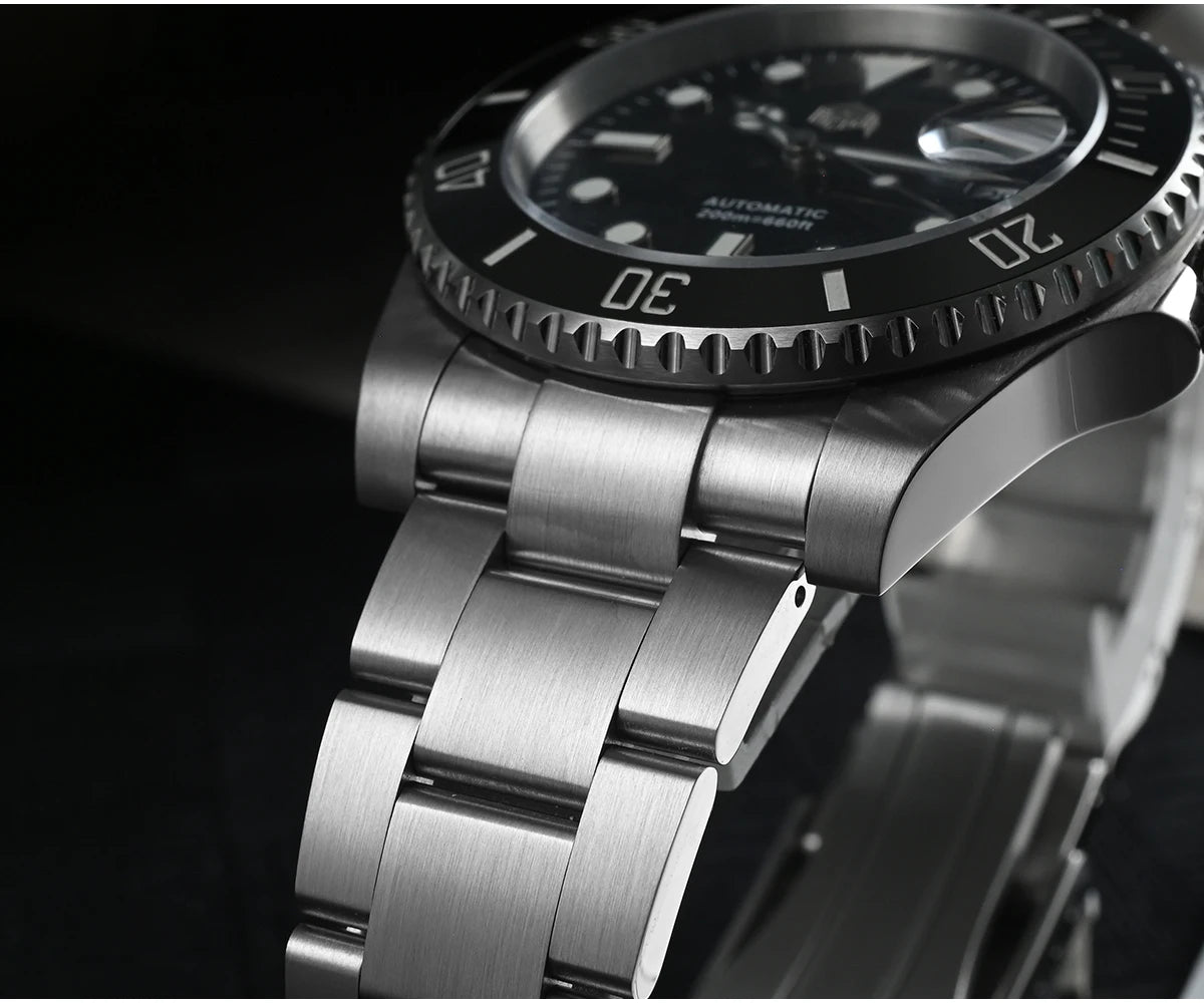 San Martin New 40mm Water Ghost Diver Watch Men Luxury NH35 PT5000 Automatic Mechanical Watch Sapphire Waterproof 200m SN0017