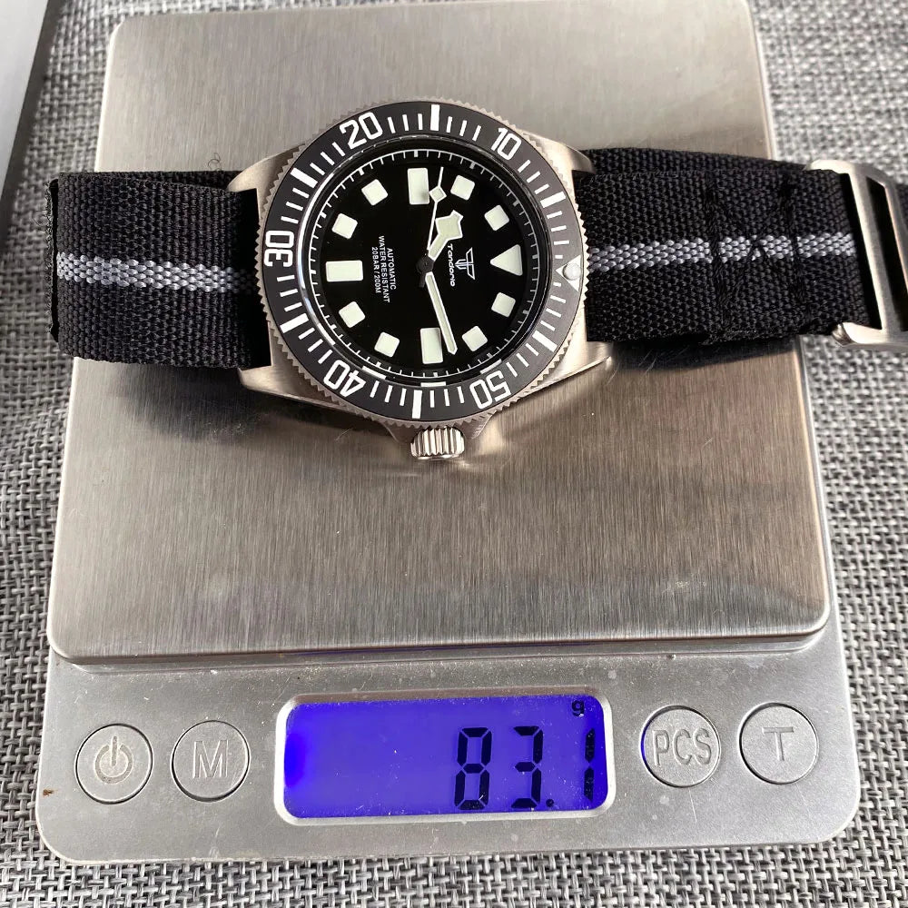 Titanium Case Tandorio 42mm Retro FXD NH35 PT5000 Mechanical Men Watch Sapphire 200M Diver Watches Luminous Montres hommes