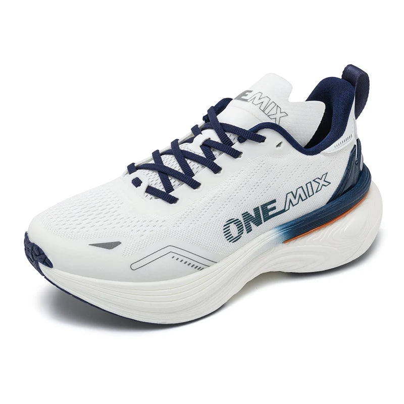 ONEMIX Bumper Max Jogging Running Shoes, Unisex Lightweight Sneakers, Road Wear-Resistant, Fashion Sports Fitness Shoes