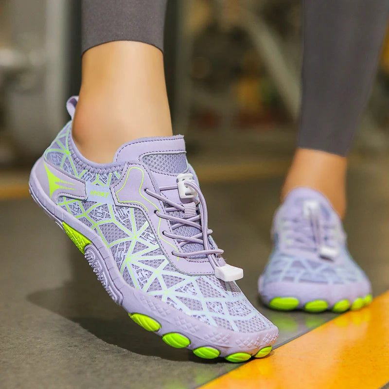 New Barefoot Wading Shoes Men and Women Mesh Quick-Drying Beach Shoes Outdoor Non-Slip Swimming Shoes Unisex Water Sports Shoes
