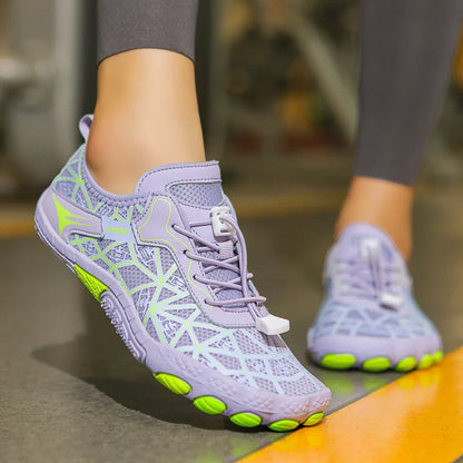New Barefoot Wading Shoes Men and Women Mesh Quick-Drying Beach Shoes Outdoor Non-Slip Swimming Shoes Unisex Water Sports Shoes