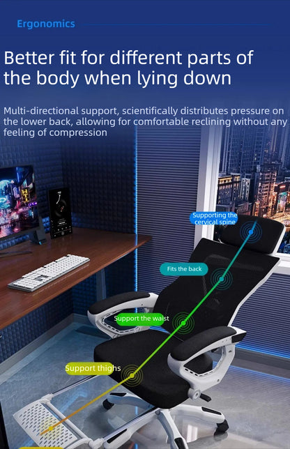 Recliner Office Chair Luxury Comfortable Armchai Ergonomic Office Chair Gaming Swivel Cadeiras De Escritorio Home Furniture