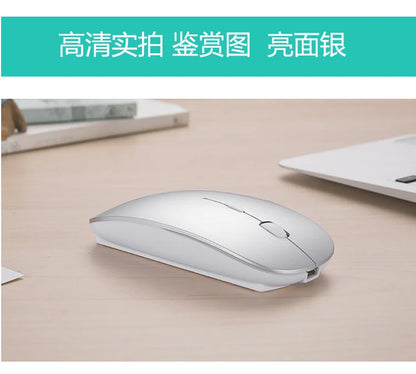 New Charging Type-C Wireless Mouse + USB Dual Receiver, Mute Ergonomic Design, 1000/1200/1600 Three-Speed DPI