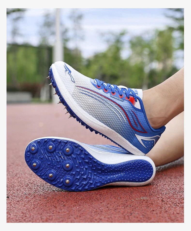 High Quality Men Women Track and Field Shoes Youth Anti Slip Sneakers Outdoor Professional Jumping Runn Shoes Student Trainers