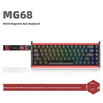 Irok MG68 MAX Keyboard Magnetic Switch Hot Swap RGB 8K Gamer Mechanical Keyboard PC E-Sports Gaming Accessories Customized Gift