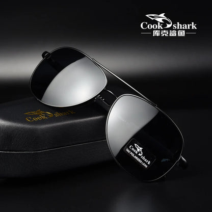 Cook polarizer color-changing sunglasses male driver fishing sunglasses day and night driving special glasses tide