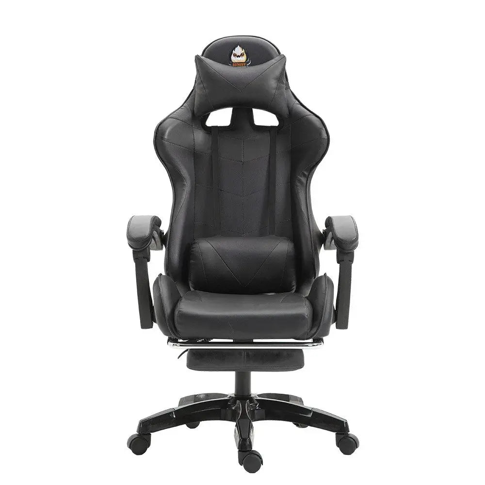 Ergonomic gaming chair, office chair, height adjustable,PU leather computer chair, with headrest and lumbar support, 360° swivel
