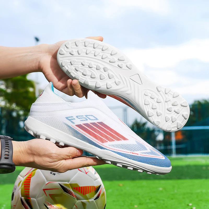New Men's Football Boots Turf Comfortable Soccer Shoes Sport FG Grass Cleats Futsal Non-Slip Outdoor Adult Ultralight Non-Slip