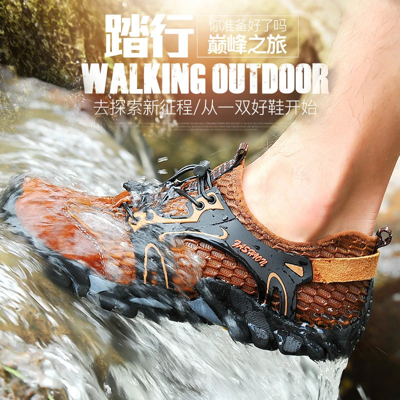 Breathable Outdoor Hiking Shoes Sports Wading Shoes Fishing Men's Shoes Summer Casual Sandals Comfortable and Breathable