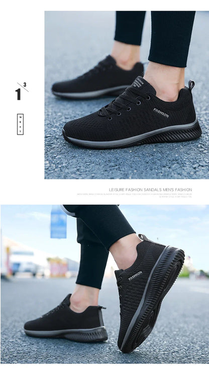 Gebreide hardloop- en wandelschoenen voor heren en dames, casual sneakers, ademende sportschoenen voor hardlopen, fitness en outdoor, lichtgewicht, maat 38-47