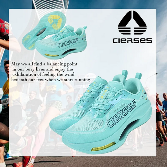 CIERSES  New Carbon Fiber Marathon Racing Training Shoes Breathable And Shock-Absorbing Air Cushion Men's Casual Sports Shoes