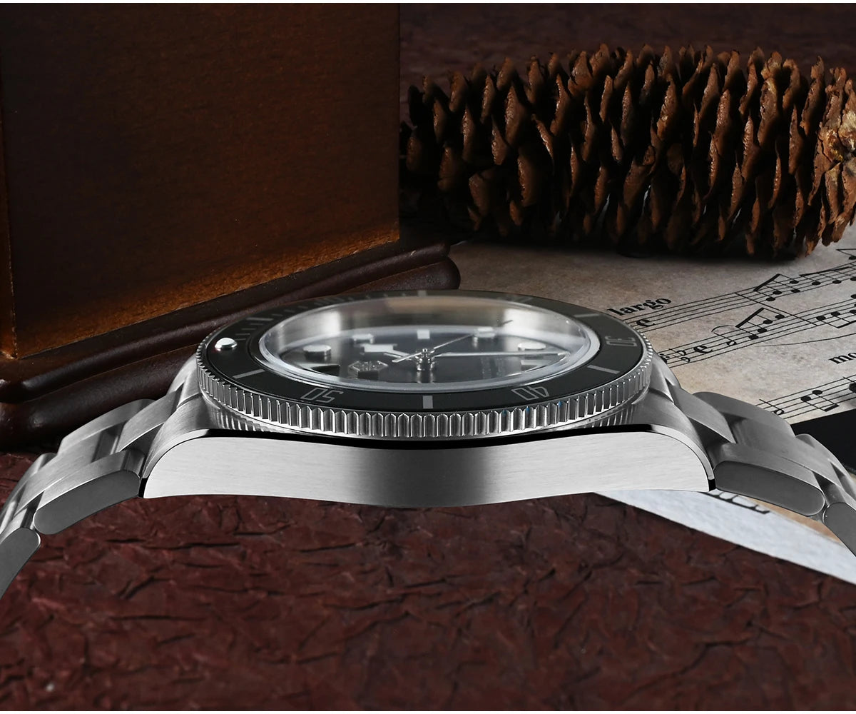 San Martin 40mm Aluminum Bezel NH35 BB58 Automatic Watches For Men Dive Wristwatch 20ATM Sapphire Luminous Reloj SN0008D