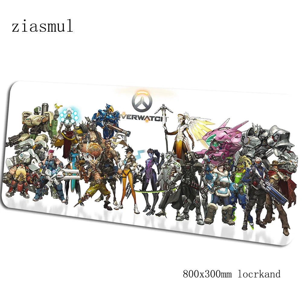 overwatch mouse pad gamer Aestheticism 800x300x3mm notbook mouse mat gaming mousepad Cartoon pad mouse PC desk padmouse mats