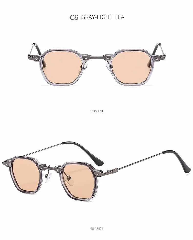 2025 Small Square Sunglasses Riding Driving Sun Glasses Women Men Brand Designer Metal Frame Eyewear Shades Oculos De Sol UV400