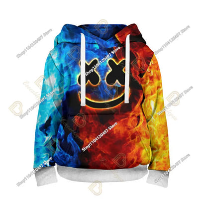2-14Y Fortnite-sweatshirt voor kinderen met print, hoodie-sweatshirts voor jongens en meisjes, modieus Harajuku-jack, kinderkleding, games-cosplaykostuum