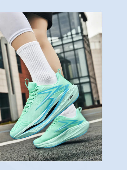 Running Shoes Carbon Board Speciality Marathon Men Sports Breathable Lightweight Women's Comfortable Athletic Nonskid Sneakers