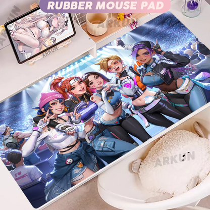 Fashion Large FPS 900x400 Anime Gaming Girl Overwatch Laptop Office Rubber Soft Desk Mat Gaming Mousepad Xxl