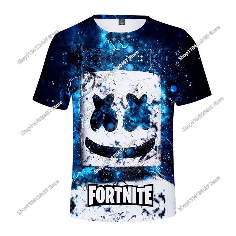 Christmas Fortnite 3D T-shirt Tees Battle Royale Streetwear Kids Victory Game Men and Women Harajuku T Shirt Teen Clothes