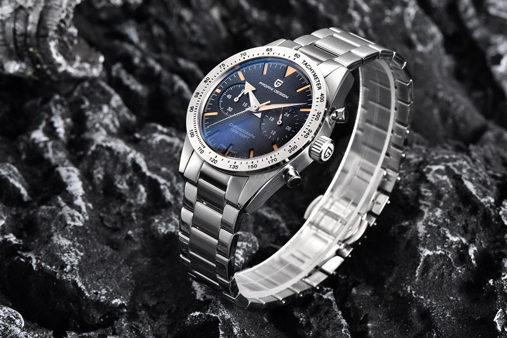 2026 New PAGANI DESIGN Retro Mens Watches Moon Quartz Watch For Men Speed Sports Chronograph AR Sapphire VK64 Clock Reloj Hombre