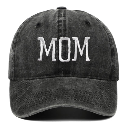Mom and Dad Embroidered Baseball Hat Retro Sports Running Sunscreen Leisure Daily Versatile Travel Duck Tongue Hat
