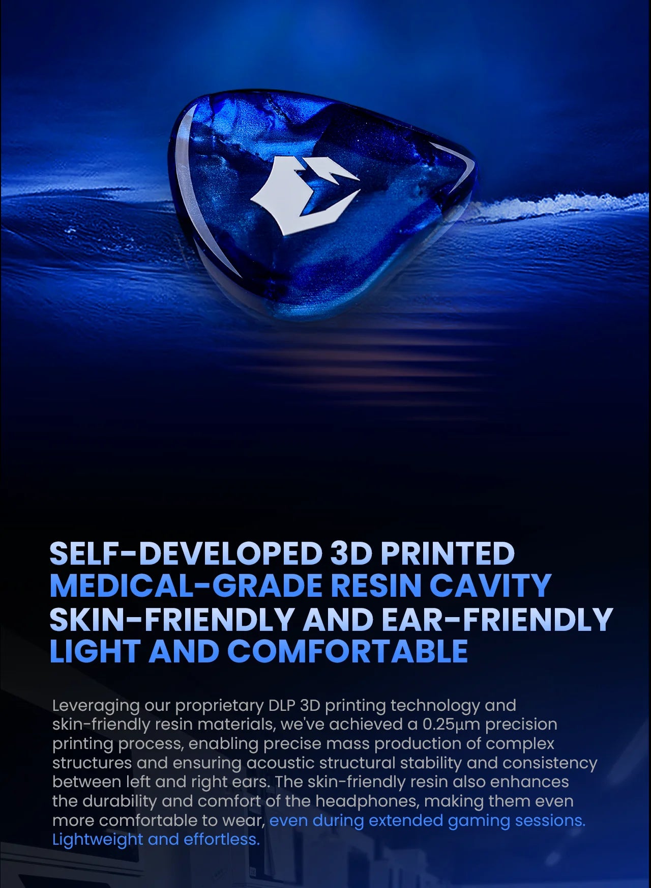 Auriculares Gaming HiFi com Fio EPZ G10 – Monitores In-Ear Type-C e 3.5mm com DAC, Isolamento de Ruído, Cabo Amovível e Microfone