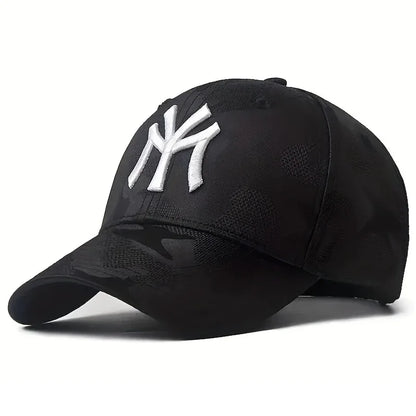 Unisex Letter Embroidery Camouflage Baseball Caps Spring and Autumn Outdoor Adjustable Casual Hats Sunscreen Hat Sports Golf Cap