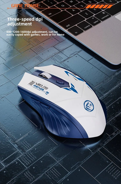 Rechargeable Wireless Mouse 2.4Ghz Gaming Computer Bluetooth Mouse 1600DPI Ergonomic Gamer Mice For PC Office Laptop