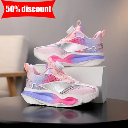 Kinder-Sneaker, modisch, mit dicker, weicher Sohle, Dämpfung, elastisch, lässig und bequem – neue leichte Mesh-Tennisschuhe und Jogging-Schuhe